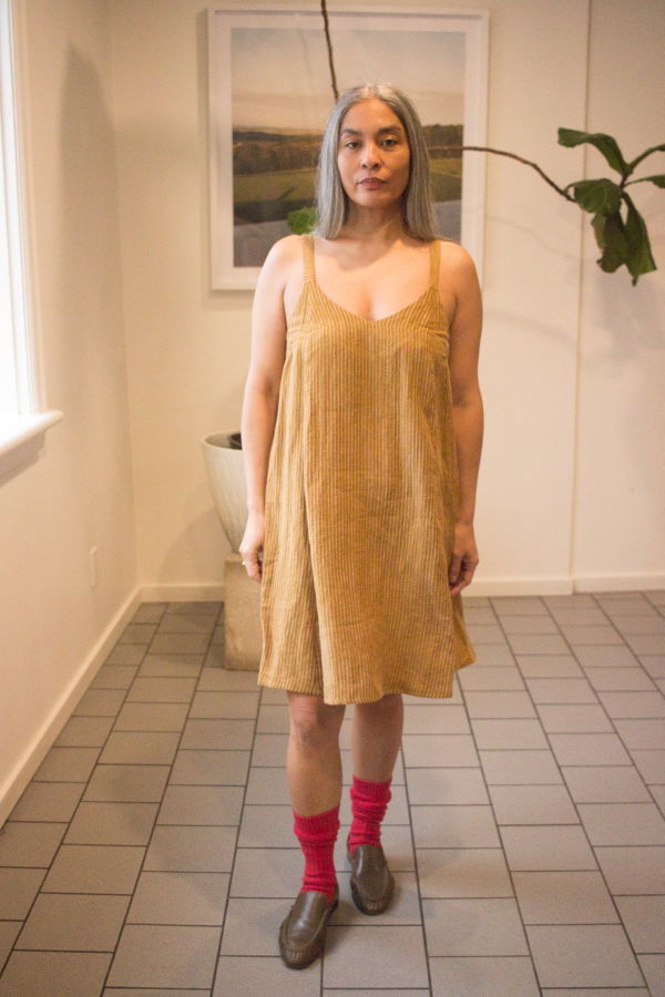 Eve Gravel Belly Dress