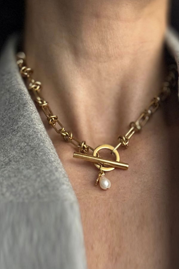 WILYMI Écume Pearl Knotted Necklace