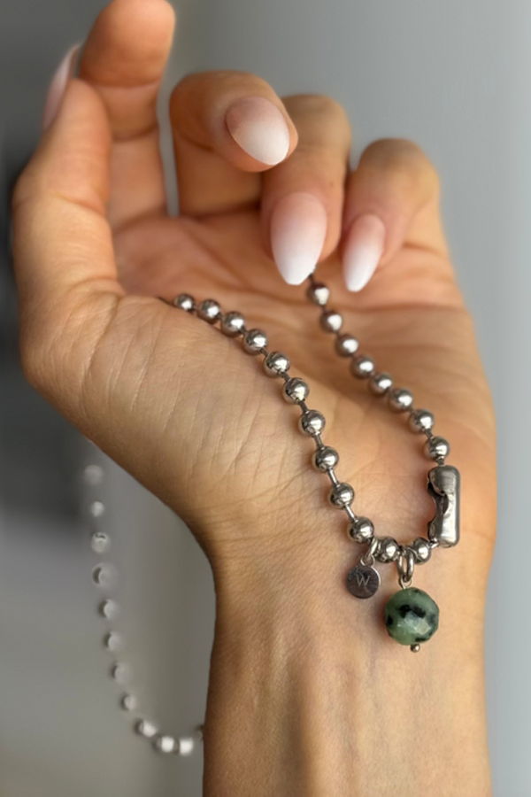 WILYMI Isola Ruby Zoisite Necklace - Ruby Zoisite