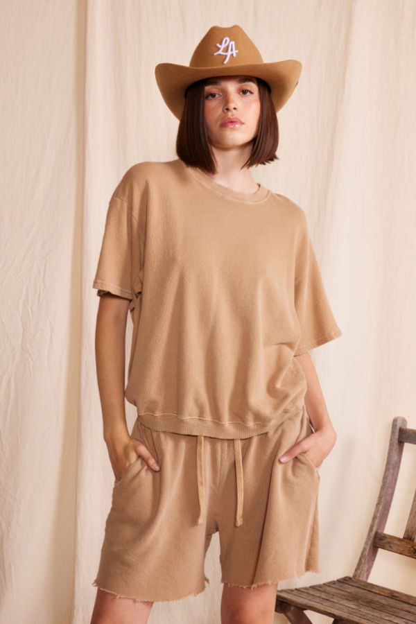 People of Leisure Harmony Short Sleeve Crewneck Top