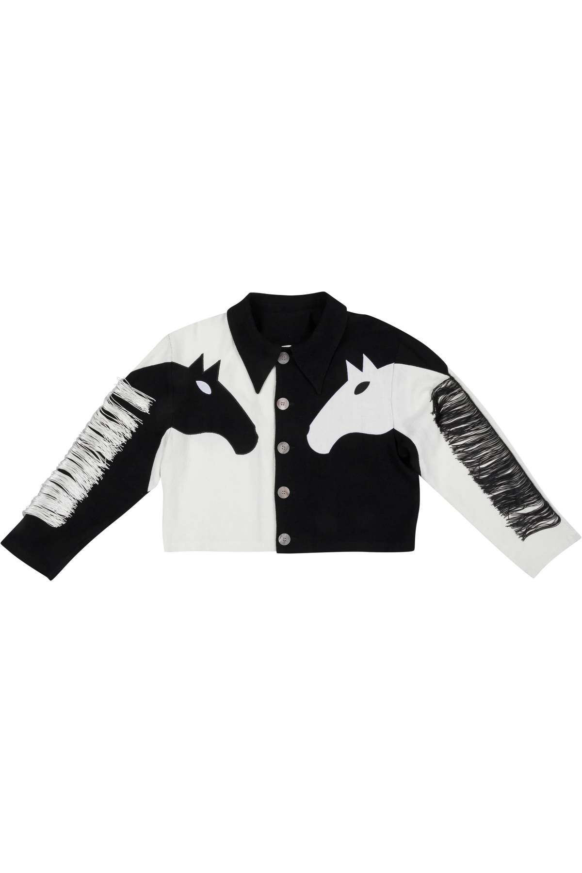Fashion Brand Company Dueling Horses Linen Jacket - Image 1 of 5