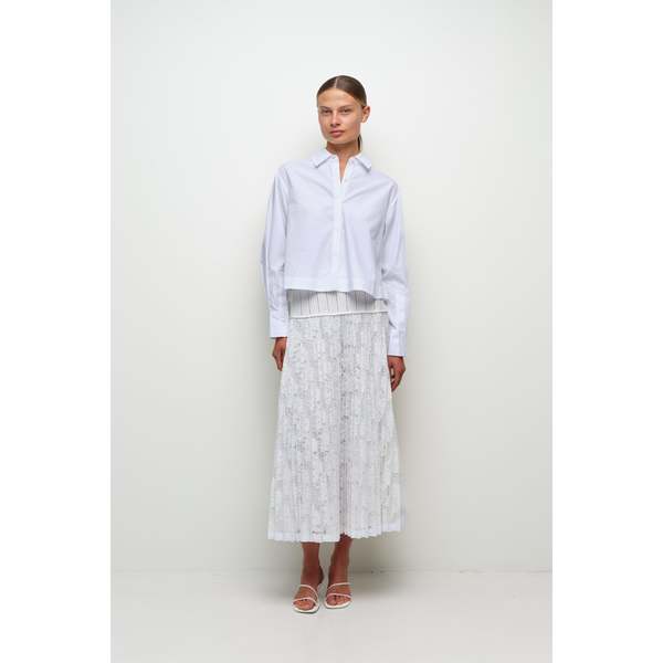 Jonathan Simkhai Kacey Cotton Lace Shirt - Ivory