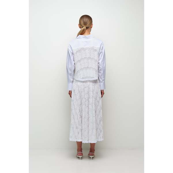 Jonathan Simkhai Kacey Cotton Lace Shirt - Ivory