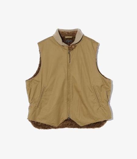 Engineered Garments Nylon Micro Ripstop Cover Vest - Olive