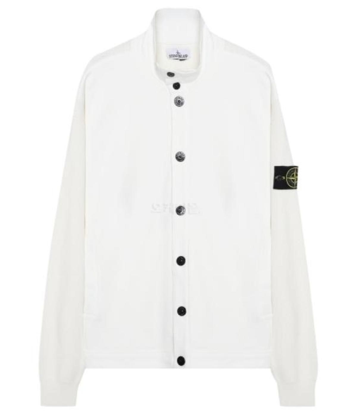 Stone Island Cardigan - White - Image 1 of 1
