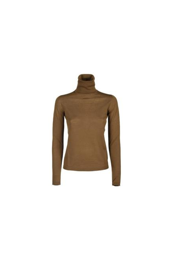 MAX MARA Camel Turtleneck Sweater - Camel