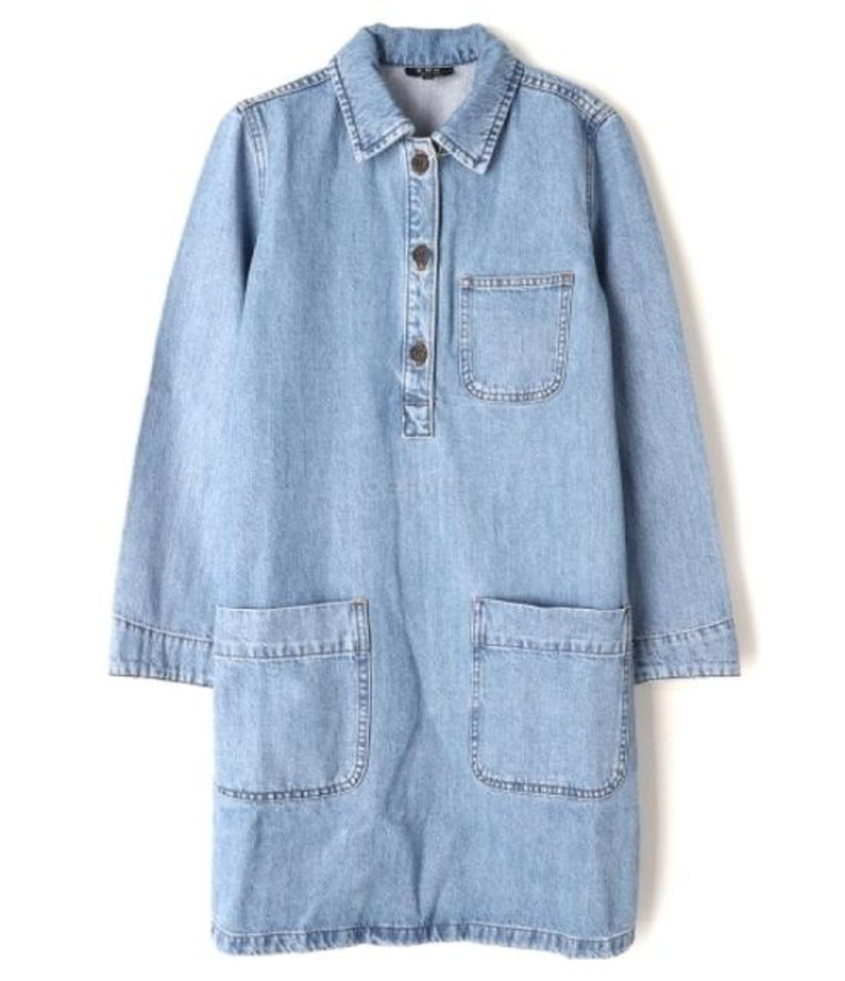 A.P.C. COGELF05822IAB Denim Dress - Image 1 of 6