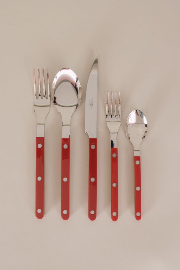 Sabre Bistrot Cutlery Set - Burgundy