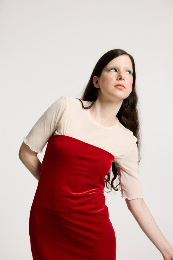 Simone Wild Soft Mesh Tess Top - Milk