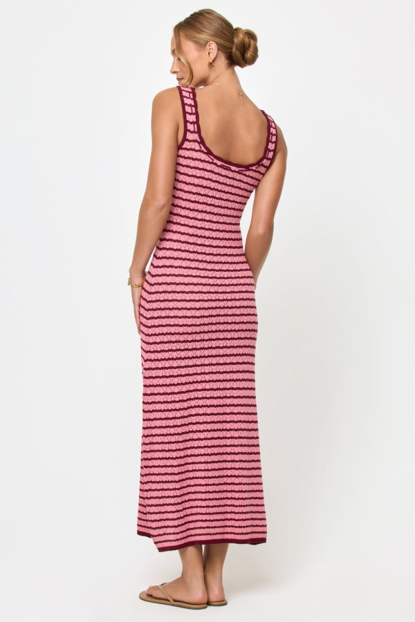 L*Space Rosalie Maxi Dress - Strawberry Stripe