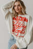 People of Leisure The Rolling Stones New York City Sweatshirt - Ivory - Thumbnail 4