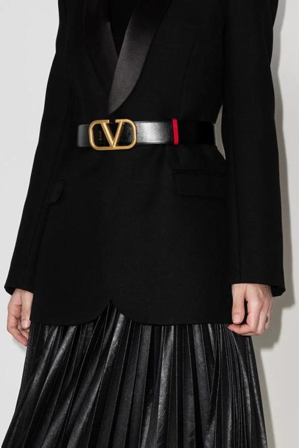 Valentino Garavani Belt - Nero Rouge Pur
