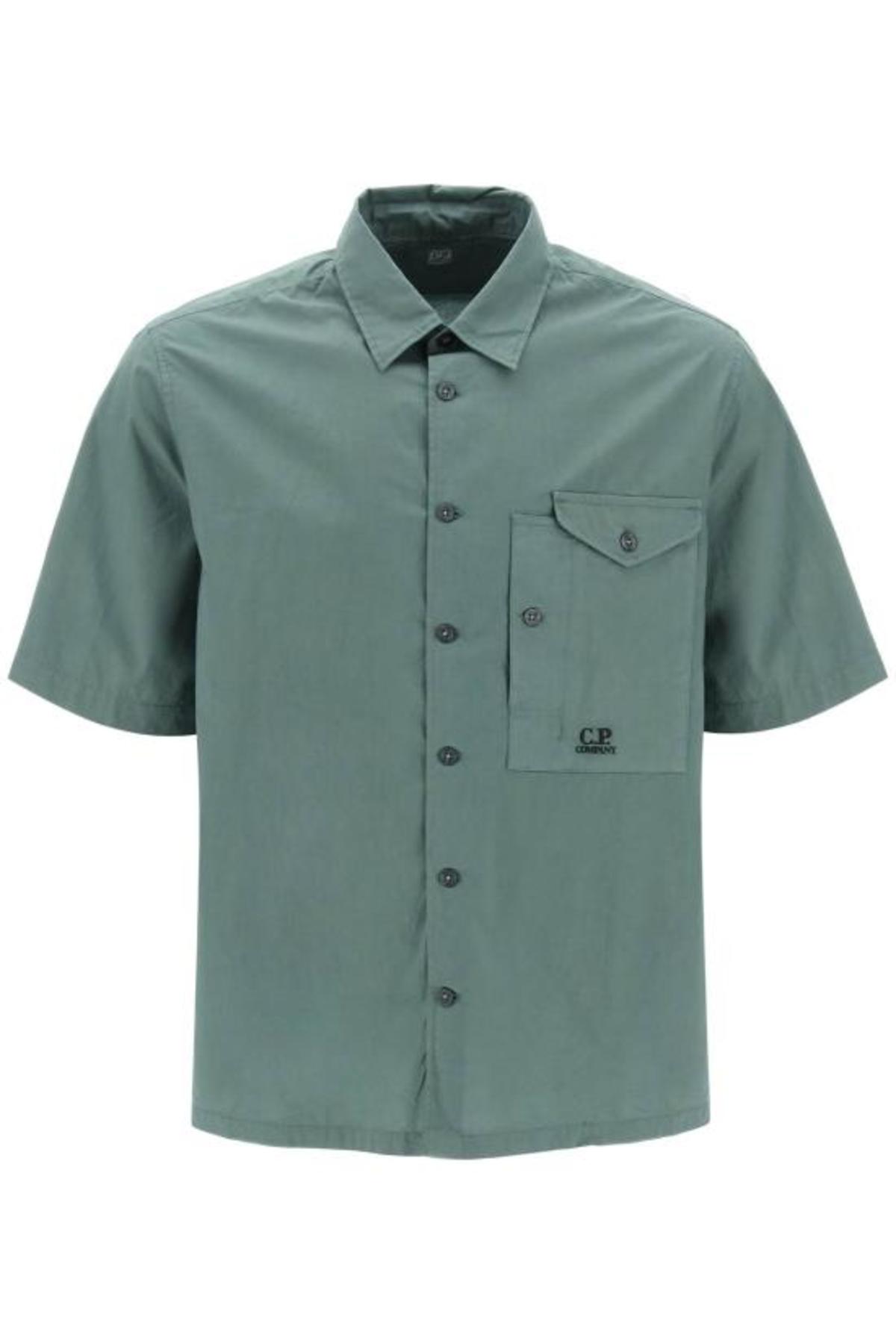 C.P. Company Short Shirt - Duck Green - Image 1 of 4