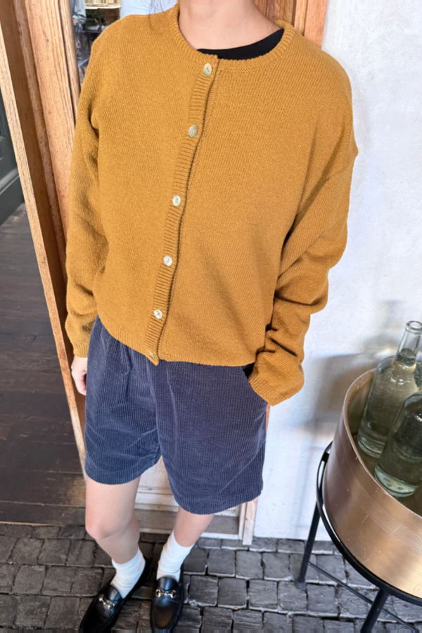 Le Bon Shoppe Leila Cotton Cardigan - Dijon