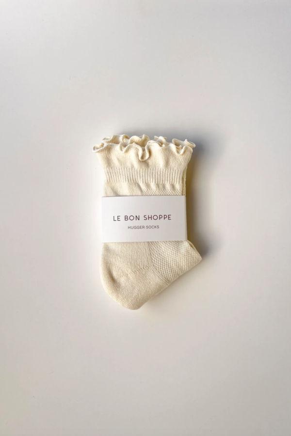 Le Bon Shoppe Ruffled Hugger Crew Socks