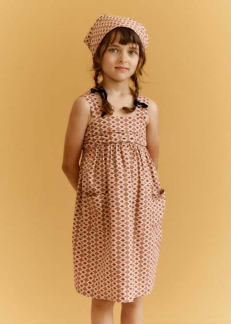 キッズ服(100cm~) CARAMEL ABELIA DRESS GEO PRINT ワンピース 8Y