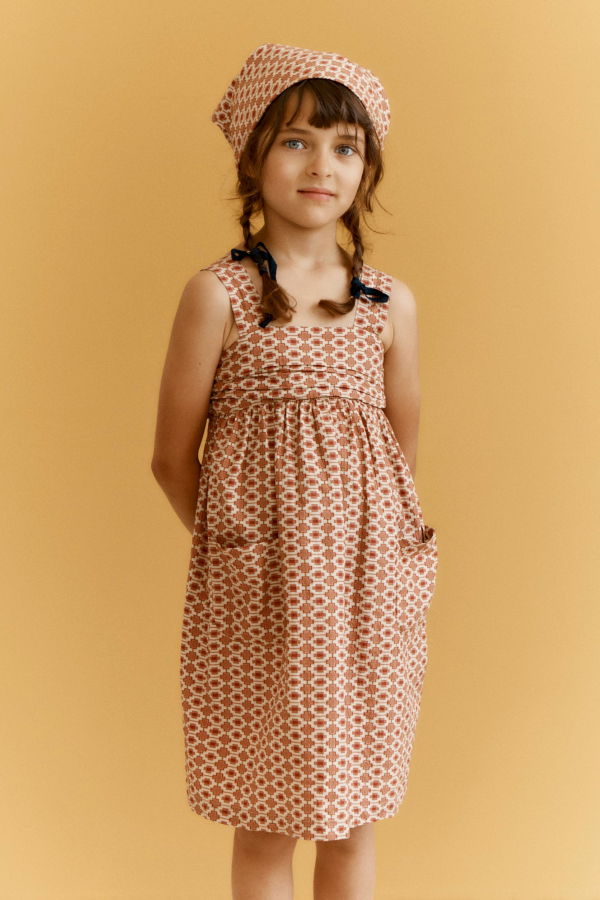 KIDS Caramel Abelia Girl's Cotton Dress