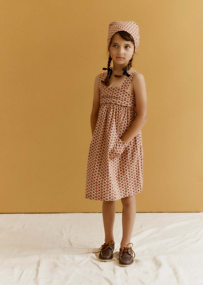 KIDS Caramel Abelia Girl's Cotton Dress