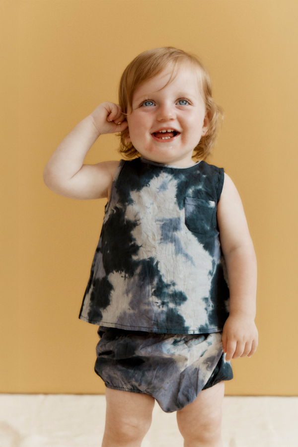 KIDS Caramel Lettuce Baby Cotton Top And Bloomers Set