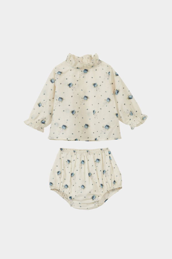 Kids Caramel Sana Baby Blouse and Bloomers Set - Pink