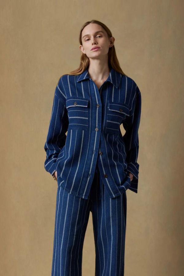 Faherty Island Tide Shirt Jacket - Indigo