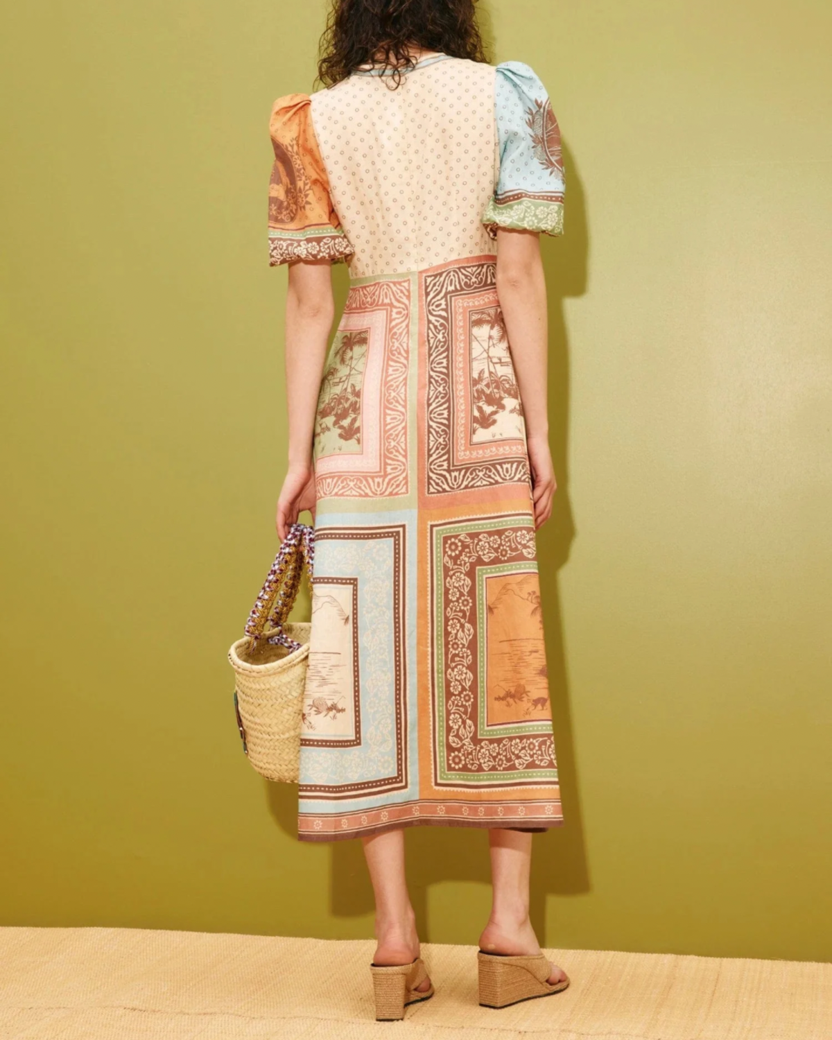 ALEMAIS Alberta Midi Dress - Multi - Image 5 of 5