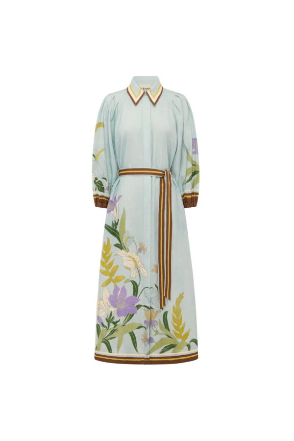 ALEMAIS Alfie Shirtdress - Ice Blue