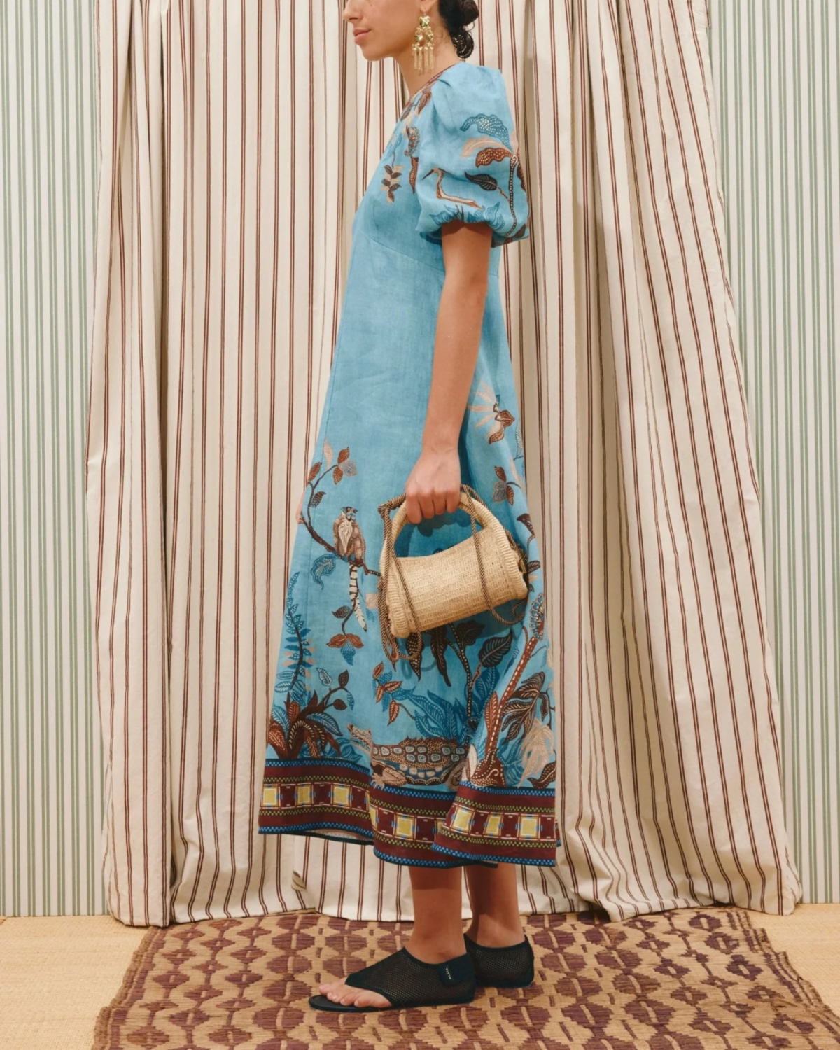 ALEMAIS Georgie Midi Dress - Multi - Image 3 of 5