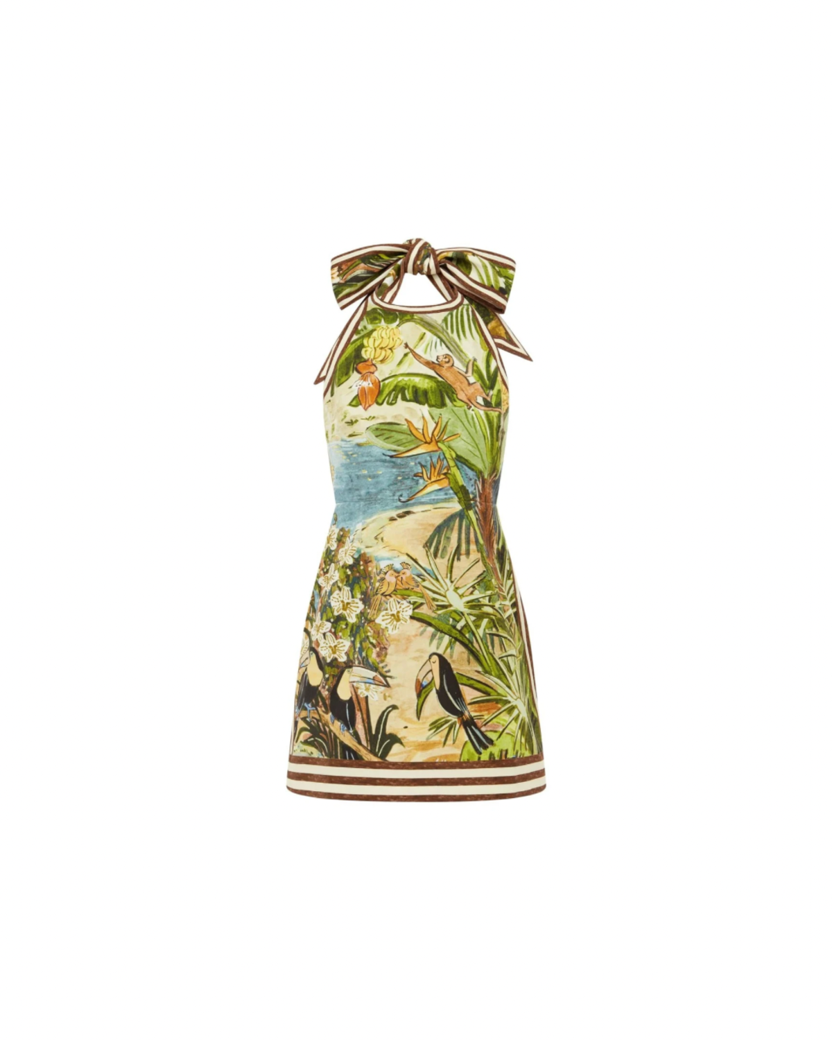 ALEMAIS Toucan Tango Halter Mini Dress - Multi - Image 1 of 5