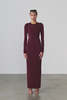 Artemis Diciero Carmen Maxi Dress - Burgundy - Thumbnail 2
