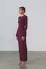 Artemis Diciero Carmen Maxi Dress - Burgundy - Thumbnail 3