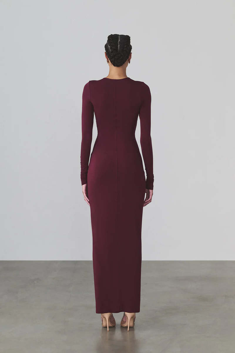 Artemis Diciero Carmen Maxi Dress - Burgundy