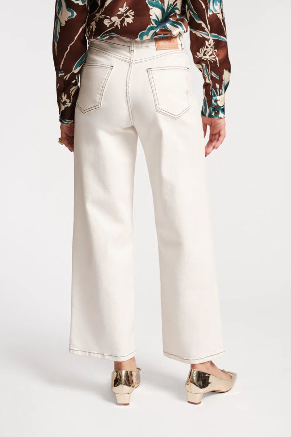 Frances Valentine Ace Jean Jeans - White