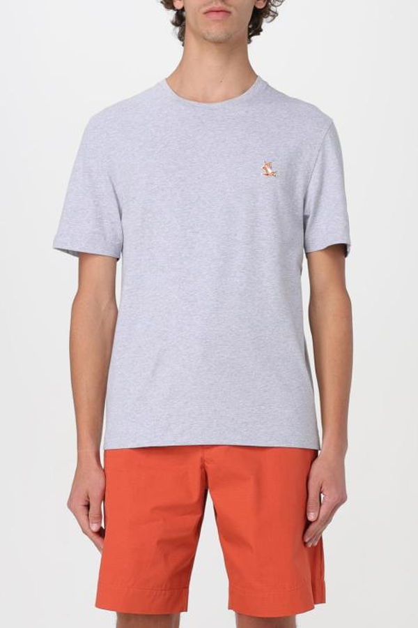 Maison Kitsuné T-Shirt - Light Grey Melange