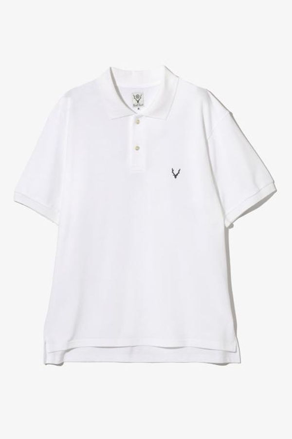 South2 West8 White Polo Shirt