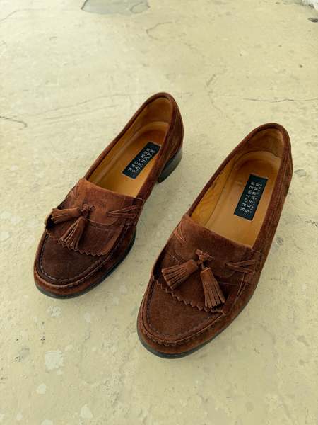 Vintage Cole Haan / Nike Air Leather Penny Loafers - Hickory  display picture 3