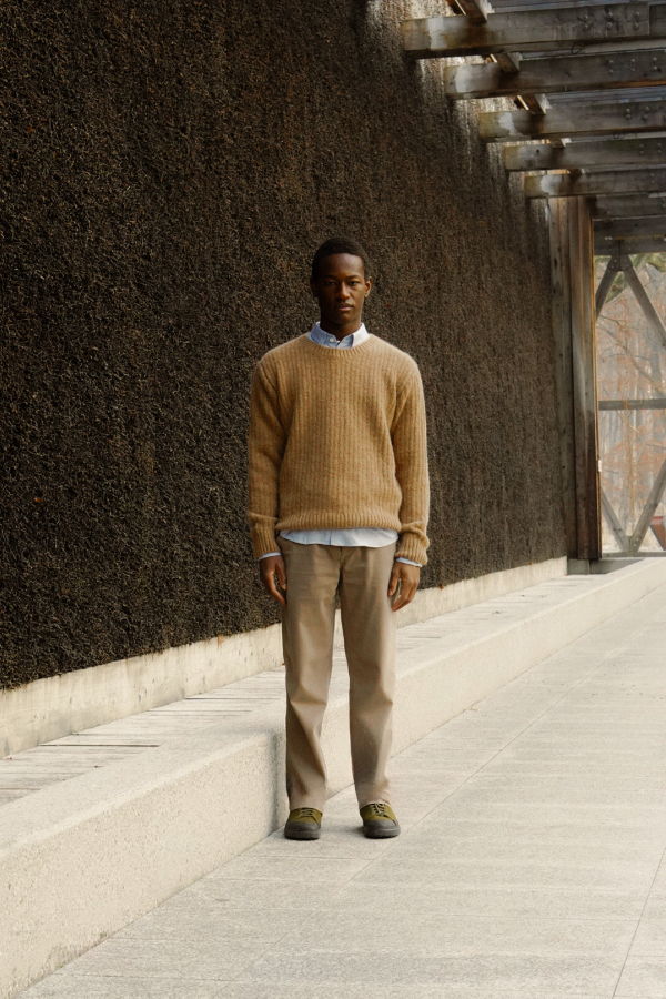 Delikatessen Crewneck Sweater in Extra Soft Alpaca & Lambs Wool