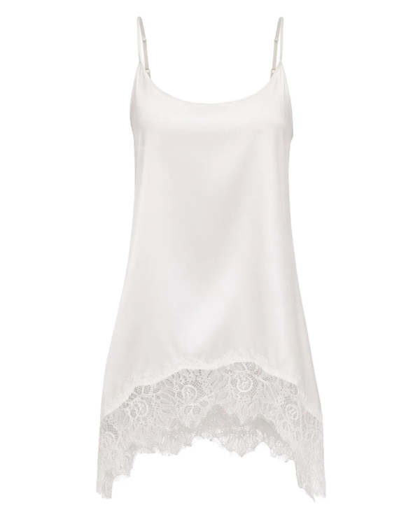 Staud Chloe Silk Cami Top - White