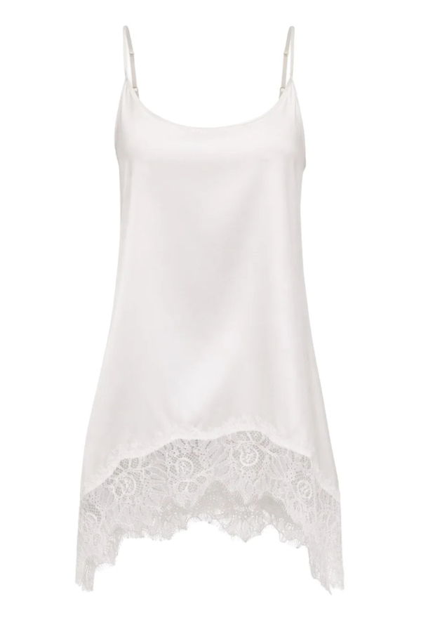 Staud Chloe Silk Cami Top - White