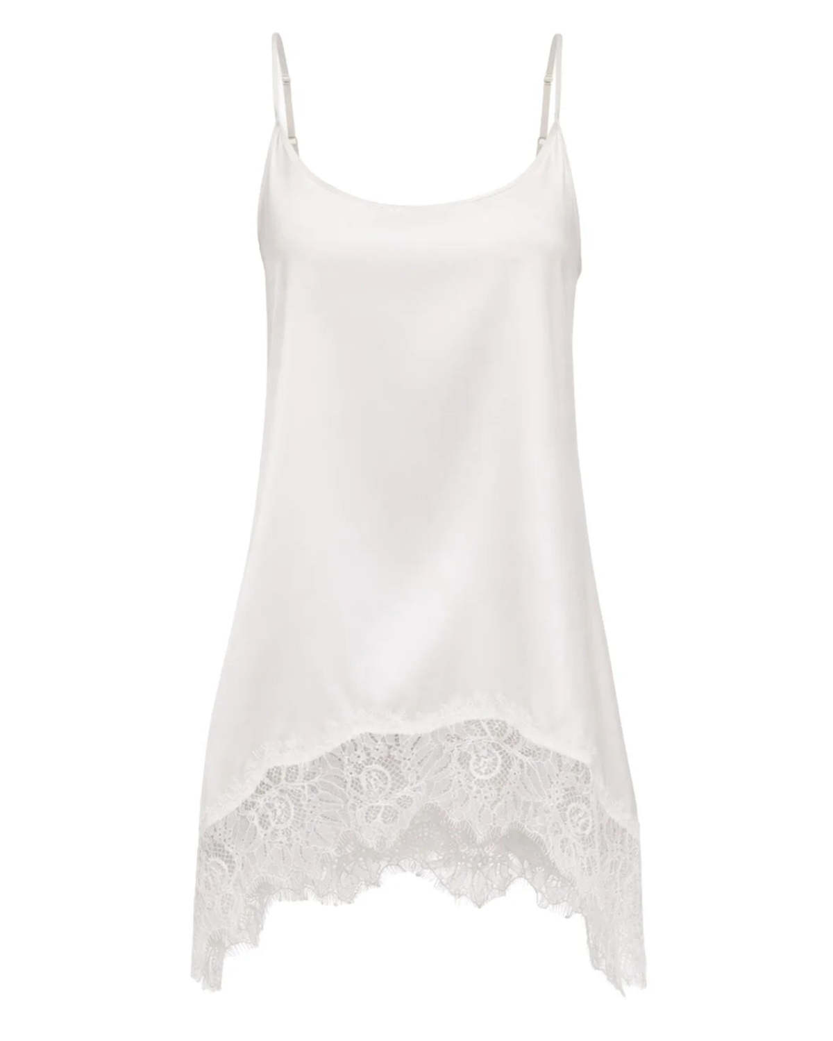 Staud Chloe Silk Cami Top - White - Image 1 of 5