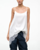 Staud Chloe Silk Cami Top - White - Thumbnail 5