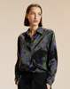 Cynthia Rowley Collectible Silk Shirt - Purple Multi - Thumbnail 1