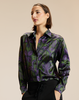 Cynthia Rowley Collectible Silk Shirt - Purple Multi - Thumbnail 2