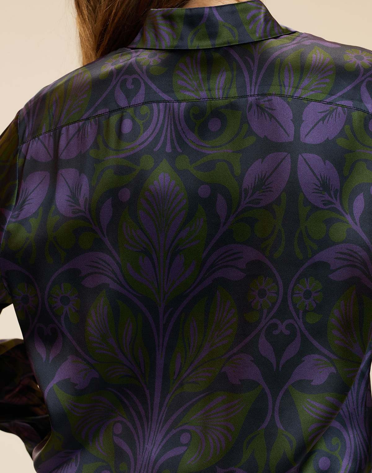 Cynthia Rowley Collectible Silk Shirt - Purple Multi - Image 4 of 4