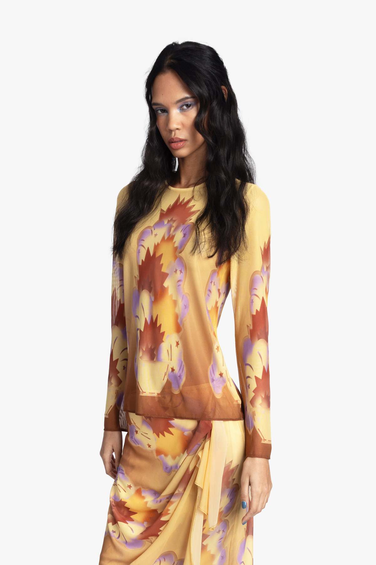 Anna Sui Sunburst Mesh Top - Image 4 of 9