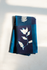 Laila Textiles Cyanotype Flower Plant Patchwork Organic Cotton Tea Towel - Thumbnail 1