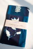 Laila Textiles Cyanotype Flower Plant Patchwork Organic Cotton Tea Towel - Thumbnail 3