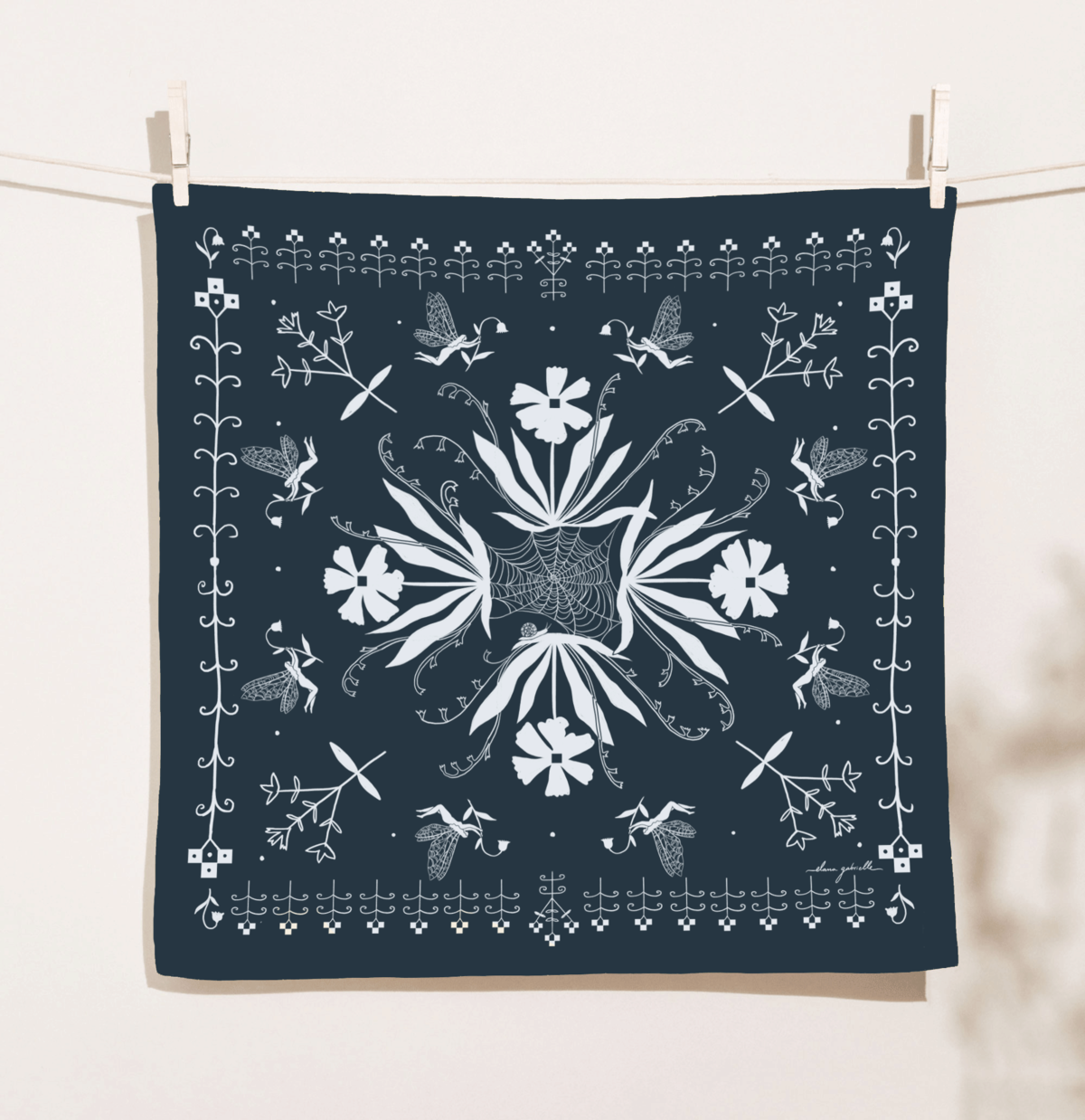 Elana Gabrielle Hedgerow Bandana - Image 2 of 7