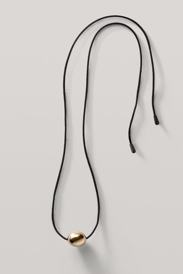 Annika Inez Small Ellipse Necklace - Gold/Silver