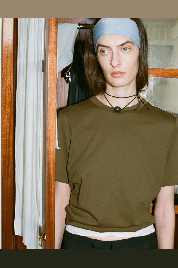 Annika Inez Small Stone Ellipse Necklace